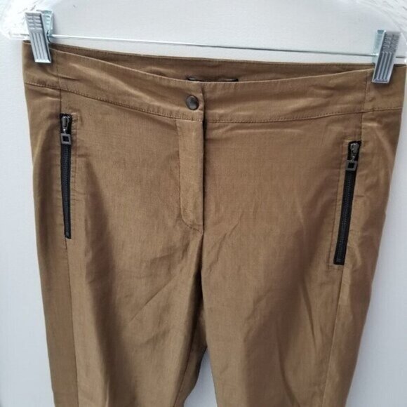 Sarah Pacini Linen Blend Ankle Zipper Pants - Picture 10 of 14